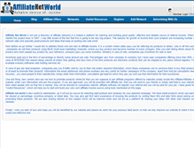 Tablet Screenshot of affiliatenetworld.com